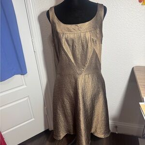 Steve Madden Gold Textured Mini Dress